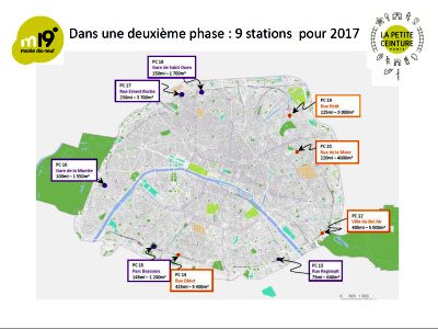 Carte des chantiers participatifs exploités sur la Petite Ceinture ferroviaire en 2017 {JPEG}